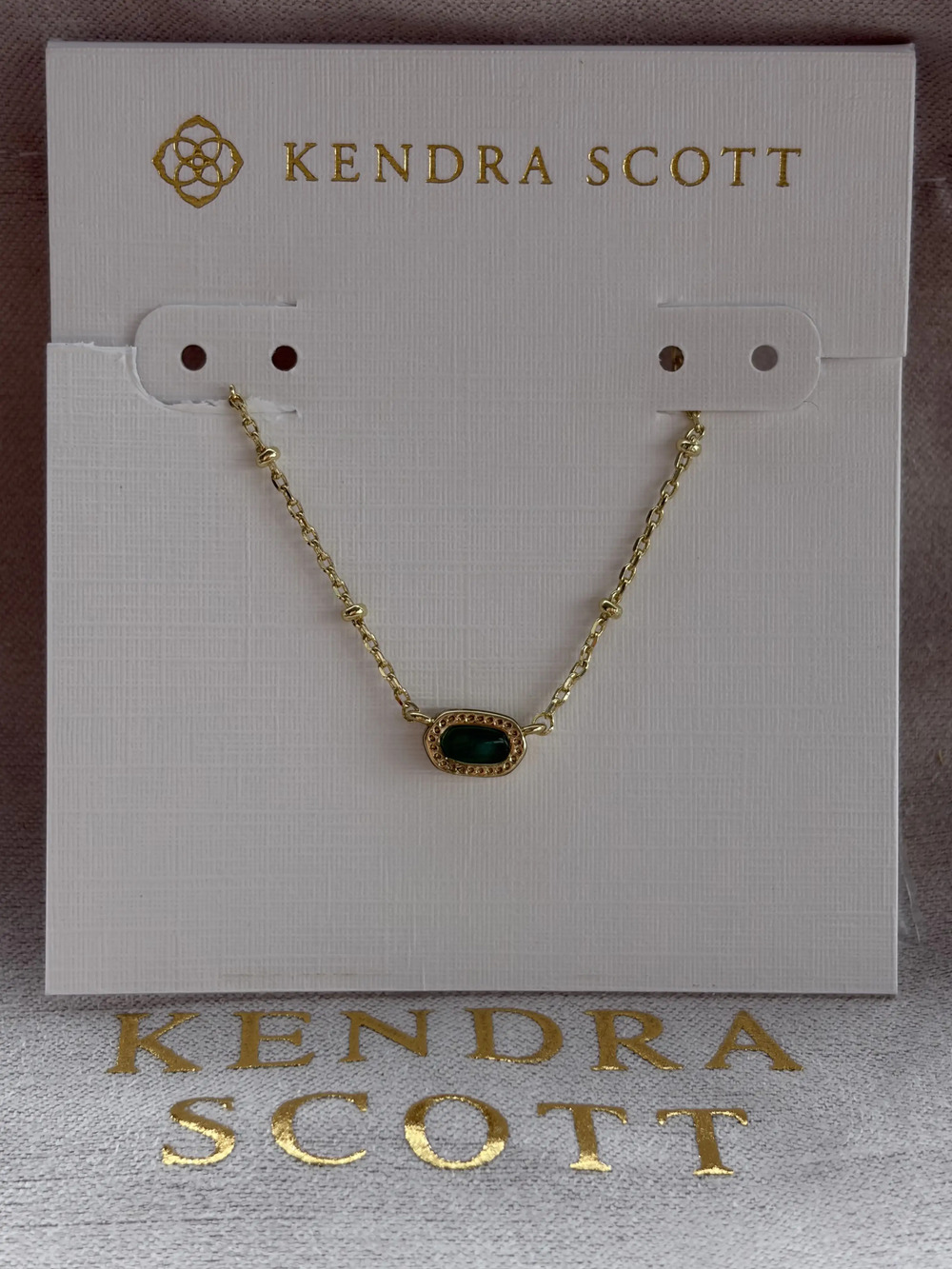 Kendra Scot Black Pendant Necklace